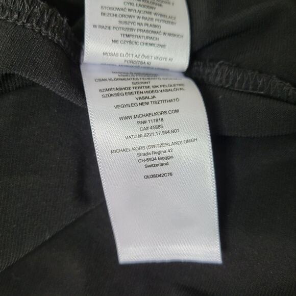 Michael Kors Black Sleeveless Button Front Midi Dress Size S - Picture 7 of 7